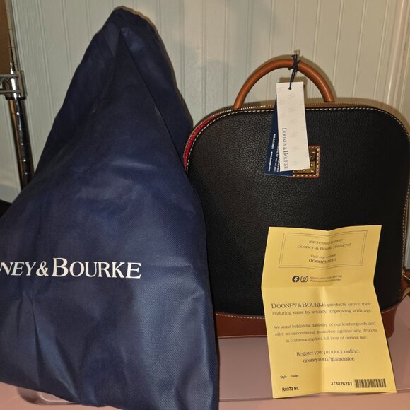 Dooney & Bourke pebble grain leather zip Backpacks - Picture 9 of 10